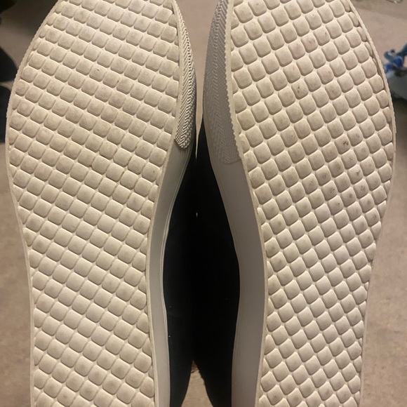 Steve Madden Black Booties with White and Red stripes on the zipper - Picture 4 of 6